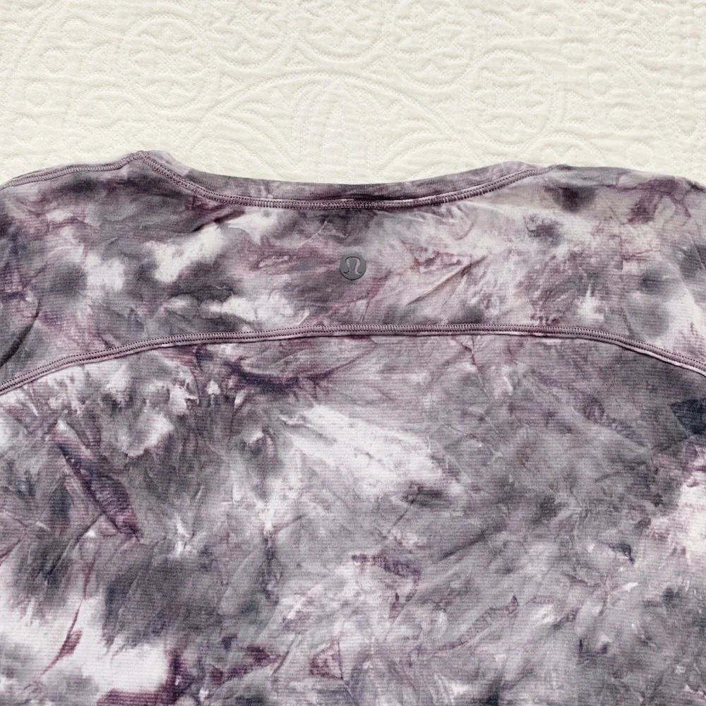 Lululemon To The Point Long Sleeve *Mist, Diamond‎ Dye Glacier Grey Moonwalk